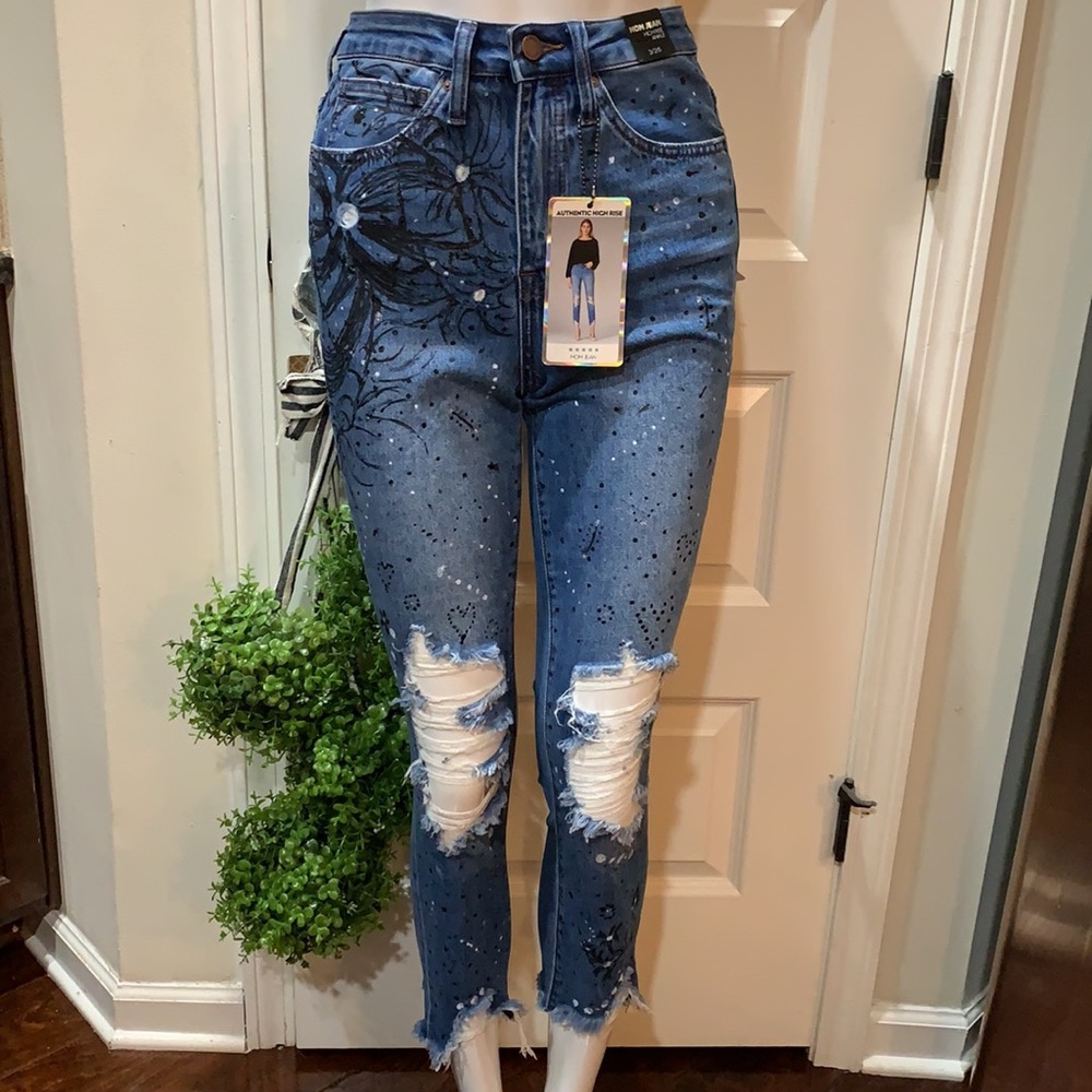 Mom skinny custom jeans 👖